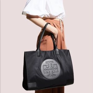 Tory Burch Ella tote bag black matte Brand new